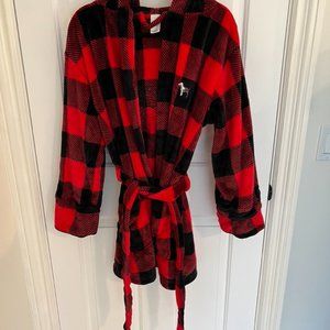 Red/Black Plaid Robe by Victoria Secret